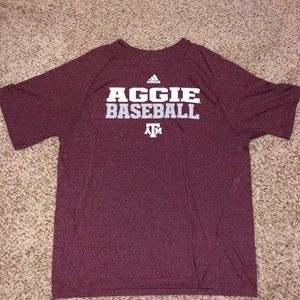 Aggie baseball adidas t shirt